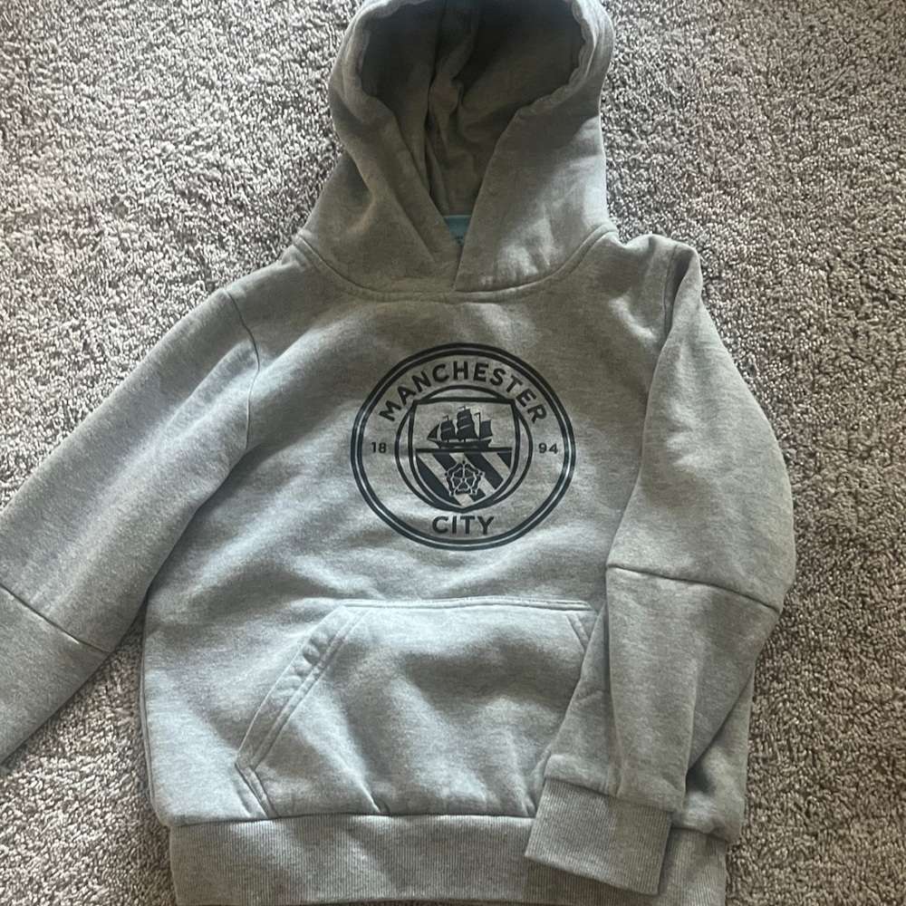 Manchester City Kids Gray Hoodie
